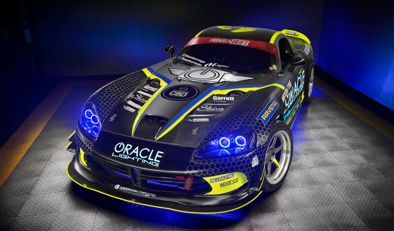 Oracle 03-09 Dodge Viper SRT-10 LED Headlight Halo Kit - Blue