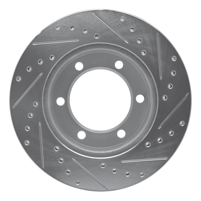 R1 95-04 Toyota 4Runner Front Left Drilled & Slotted Silver Brake Rotor