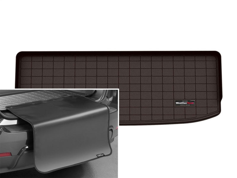 WeatherTech 2022+ Nissan Pathfinder Cargo With Bumper Protector - Cocoa