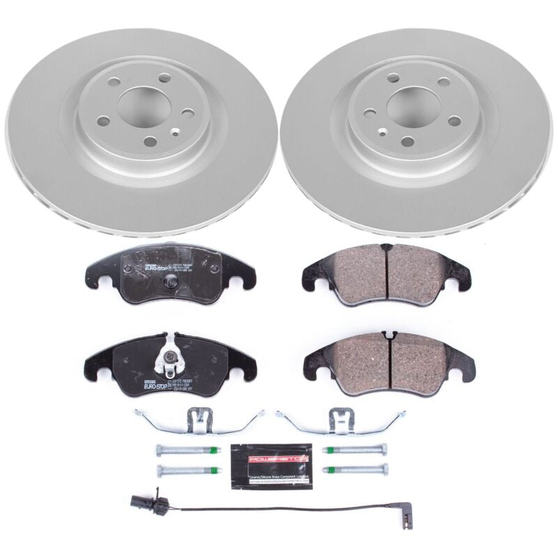 Power Stop 10-11 Audi S4 Front Euro-Stop Brake Kit