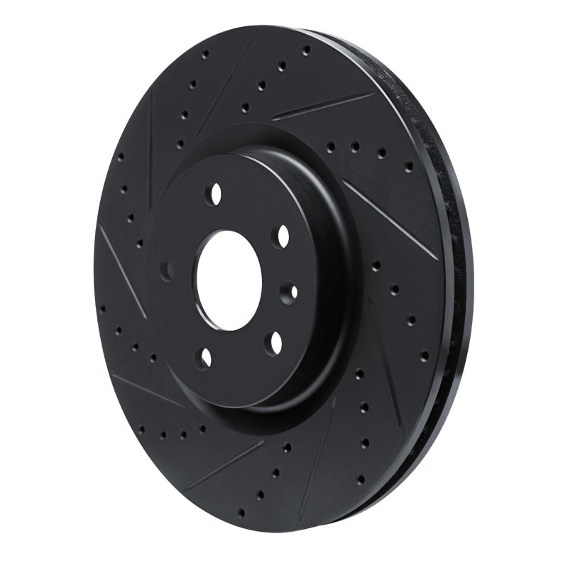 R1 13-19 Buick Regal Front Left Drilled & Slotted Black Brake Rotor
