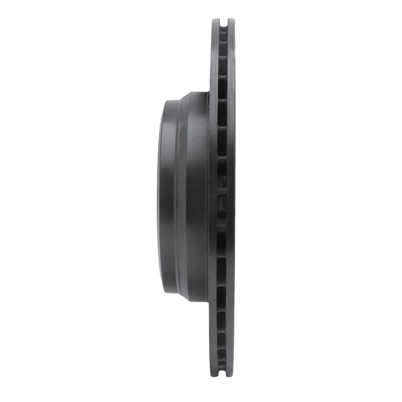 R1 12-20 BMW 330I Rear Left Drilled & Slotted Black Brake Rotor