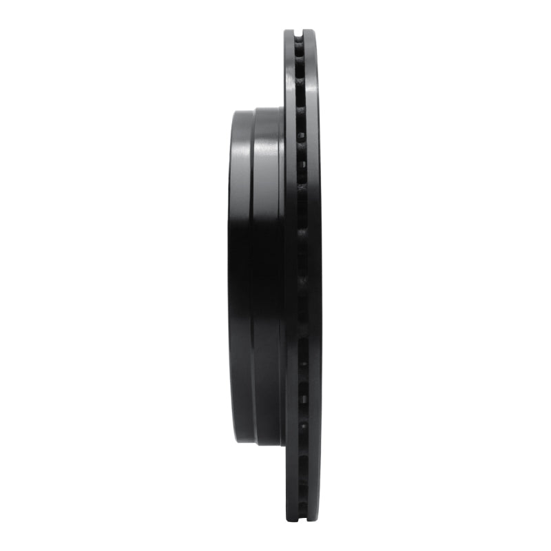 R1 07-17 Buick Enclave Rear Right Drilled & Slotted Black Brake Rotor