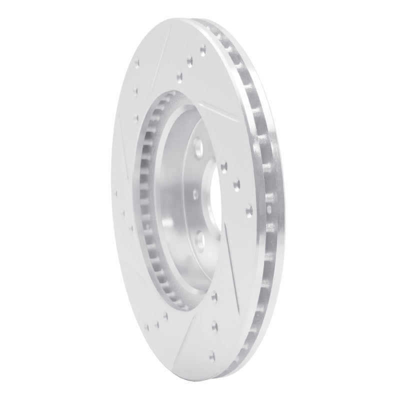 R1 00-05 Toyota MR2 Spyder Front Right Drilled & Slotted Silver Brake Rotor