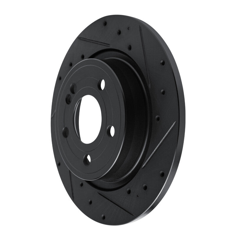 R1 19-26 Mercedes-Benz A200 (Mexico) Rear Right Drilled & Slotted Black Brake Rotor