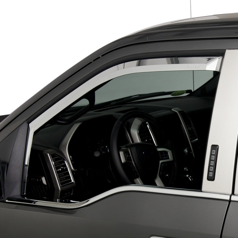 Putco 17-20 Ford SuperDuty - Crew Cab (Set of 4) Element Chrome Window Visors