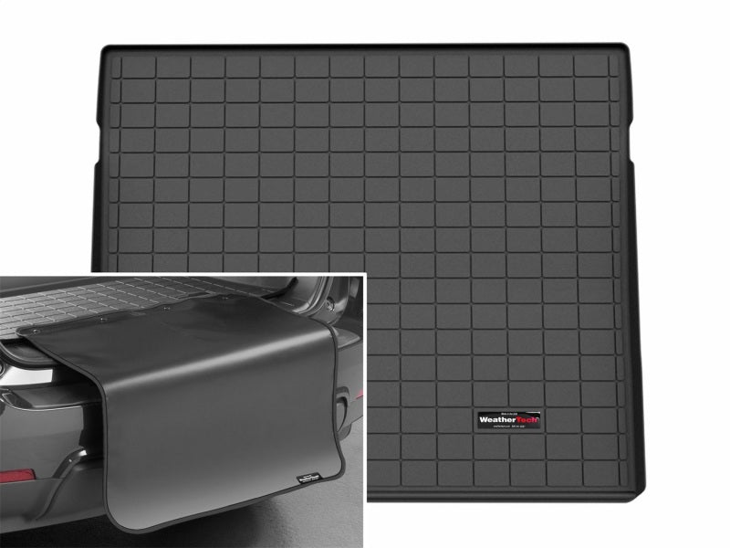 WeatherTech 24-26 Porsche Macan Electric Trunk Cargo Liner w/Bumper Protector - Black