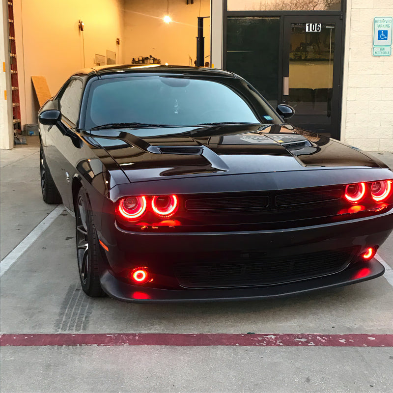 Oracle 15-23 Dodge Challenger LED Headlight Halo Kit - Red