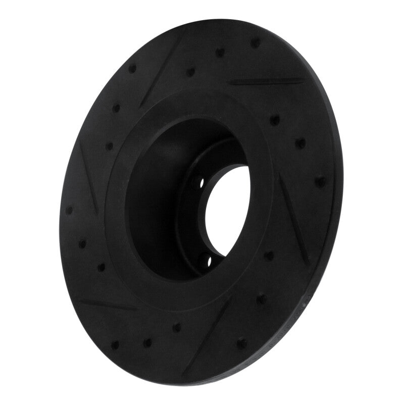 R1 67-76 BMW 1600 Front Right Drilled & Slotted Black Brake Rotor