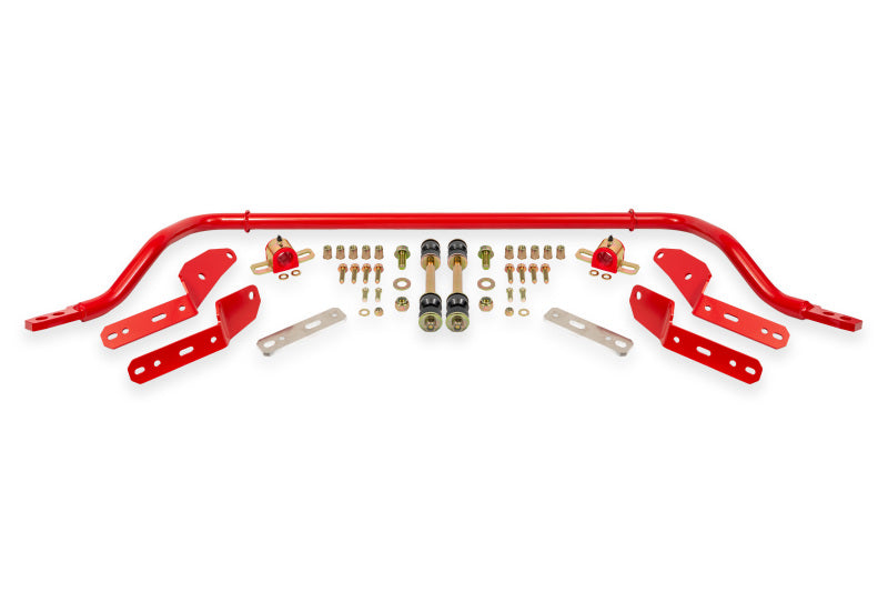 BMR 64-67 GM A-Body 1.25in Hollow 2-Hole Adjustable Front Sway Bar Kit - Red