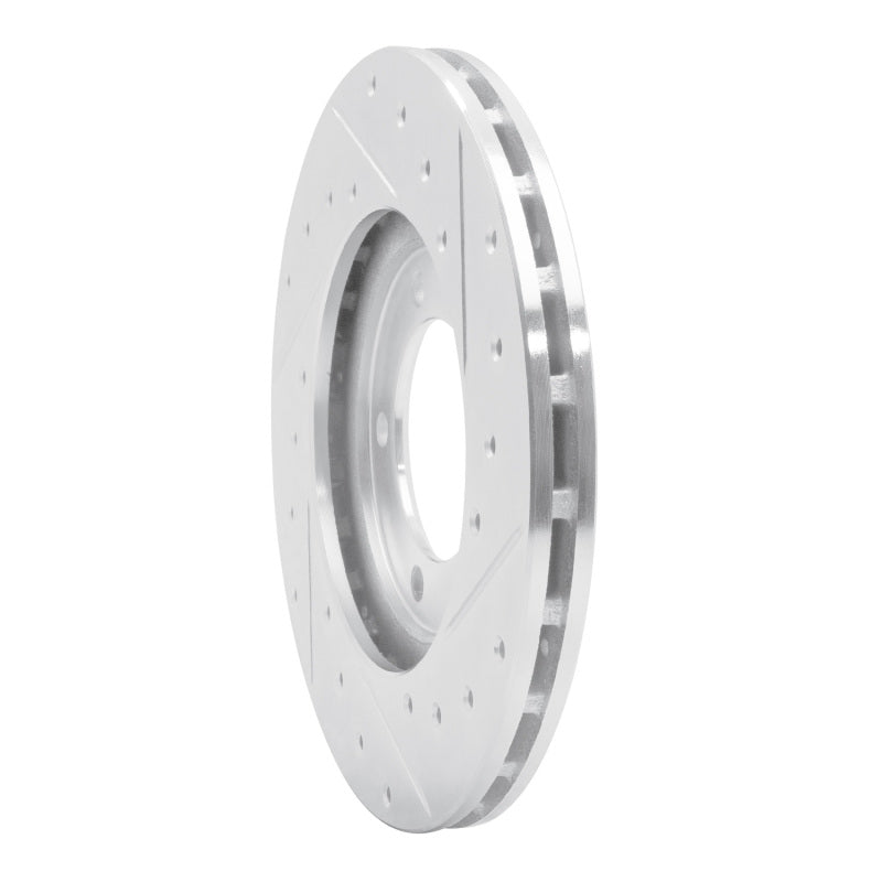 R1 79-83 Toyota Pickup Front Left Drilled & Slotted Silver Brake Rotor