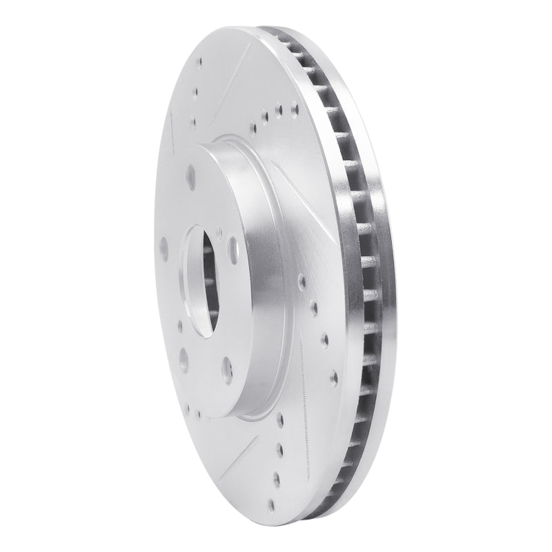 R1 92-06 Lexus ES300 Front Left Drilled & Slotted Silver Brake Rotor