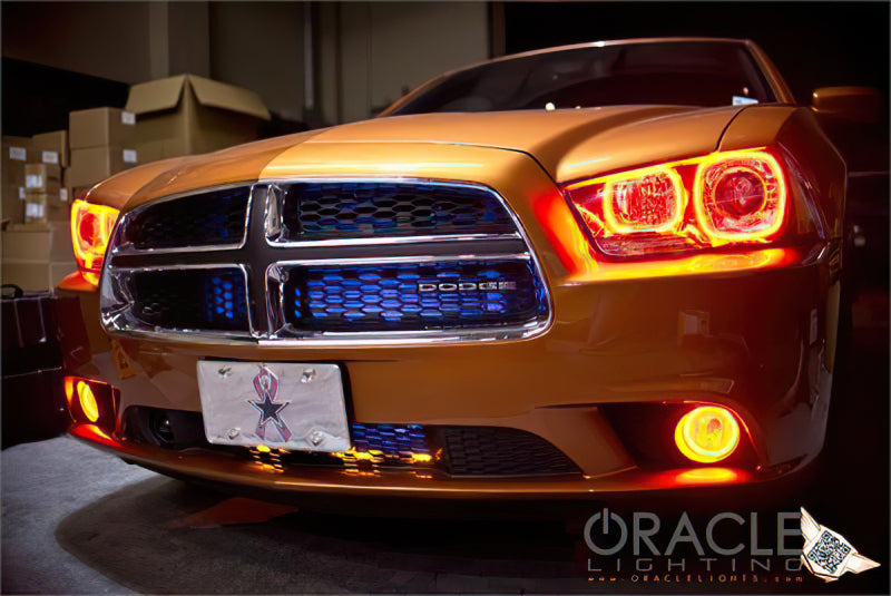 Oracle 11-12 Dodge Charger LED Fog Light Halo Kit - Blue