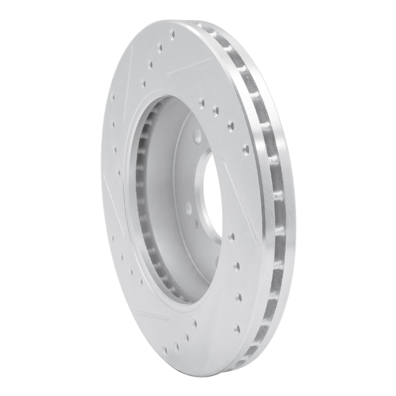 R1 93-02 Mercury Villager Front Right Drilled & Slotted Silver Brake Rotor