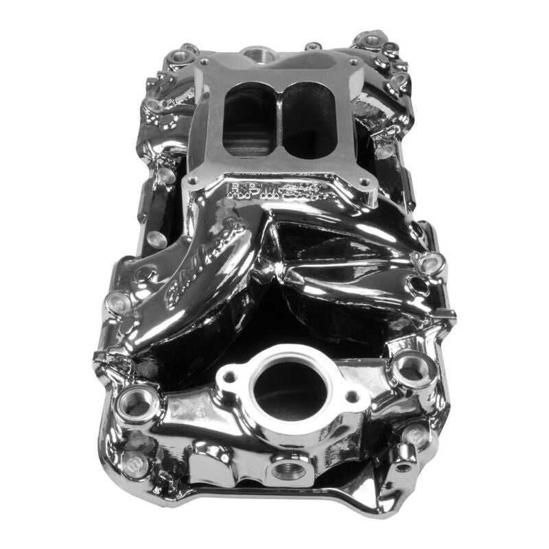 Edelbrock Chevy Big Block RPM Air-Gap 2-R Intake Manifold - Chrome Plasma Finish