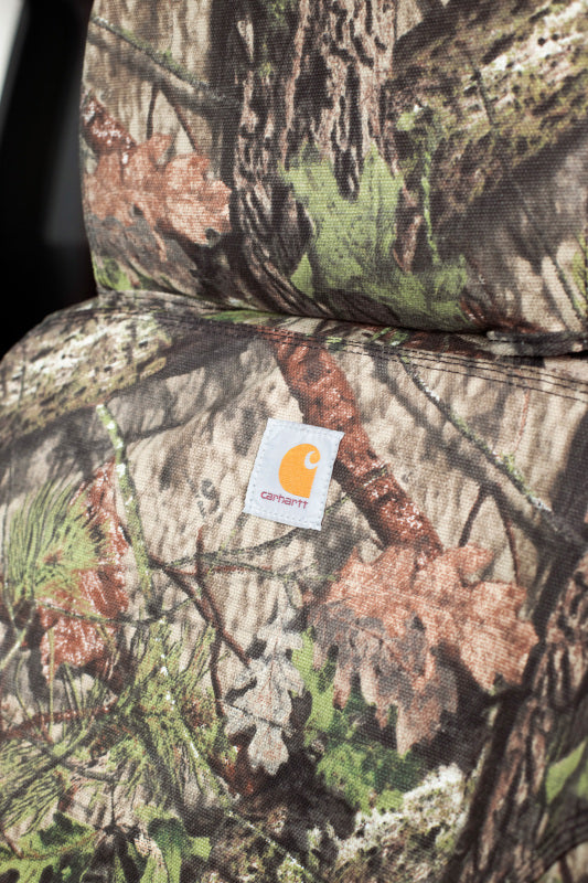 Covercraft 17-19 Chevrolet Silverado Carhartt Camo SeatSaver Front Row Seat Covers - Mossy Oak