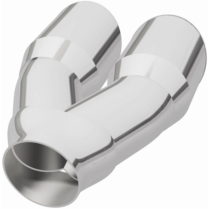 MagnaFlow Double Wall 3in Dual Round Polished Tip 2.25in Inlet