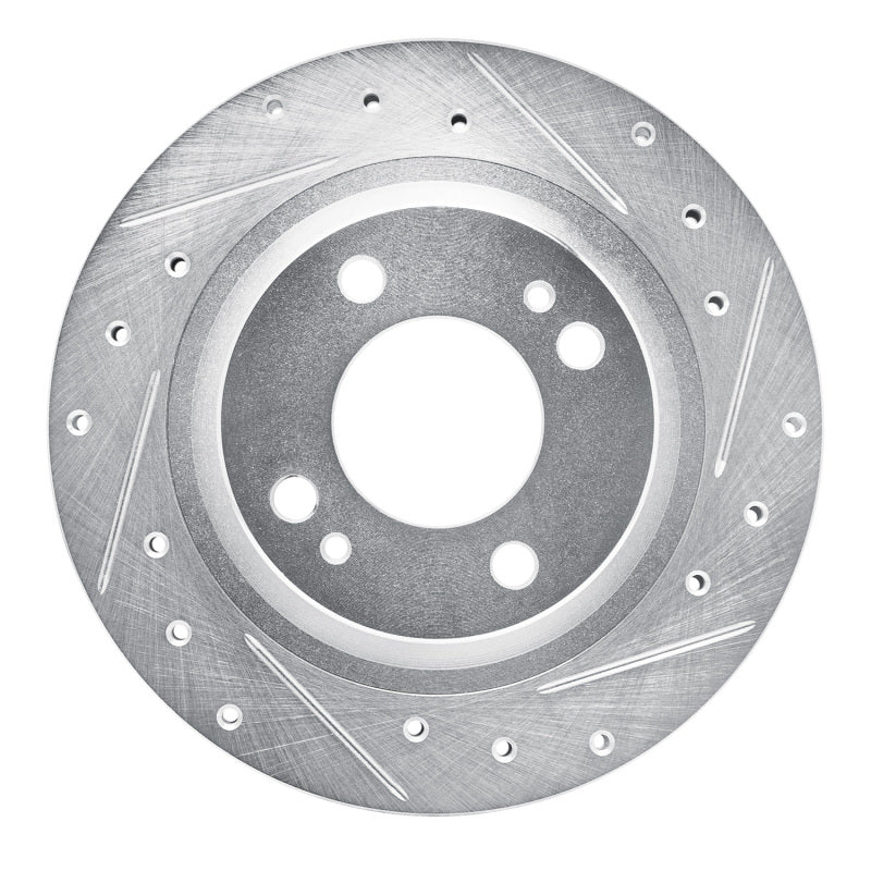 R1 16-25 Dodge Attitude (Mexico) Front Right Drilled & Slotted Silver Brake Rotor