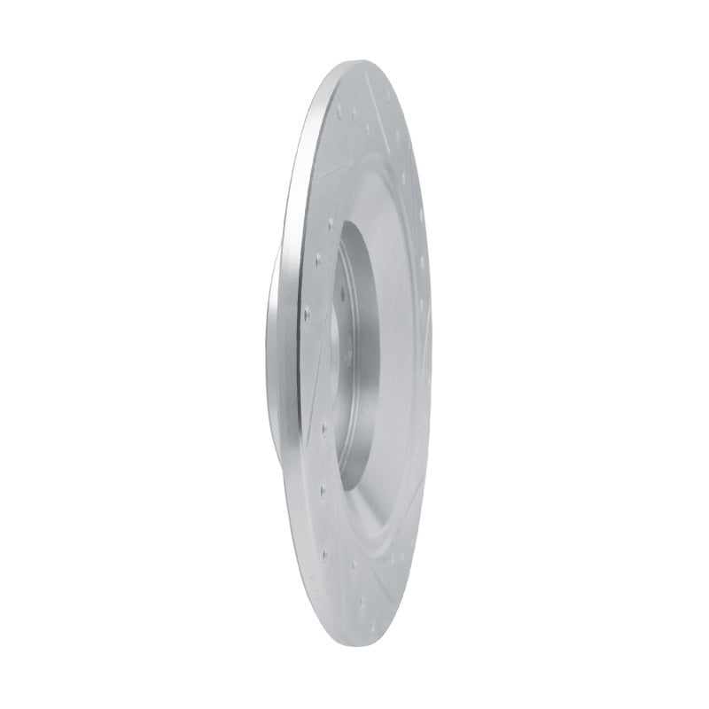 R1 13-25 Mazda MX-30 Rear Right Drilled & Slotted Silver Brake Rotor