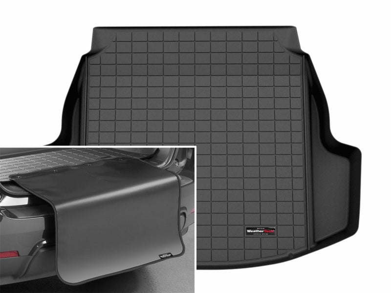 WeatherTech 23-25 Toyota Corolla Hybrid Behind 3rd Row Cargo Liner w/Bumper Protector - Black