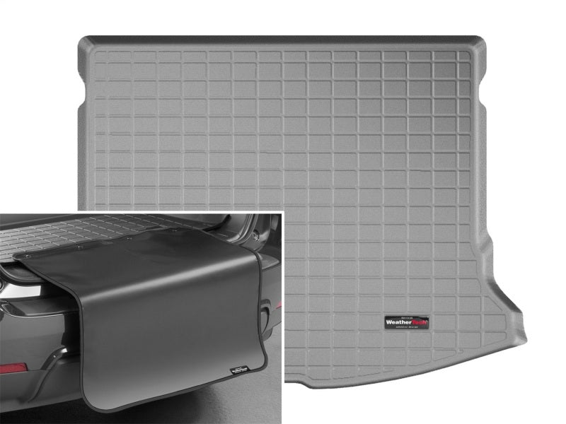 WeatherTech 15-18 Volvo V60/V60 Cross Country Cargo Liners w/ Bumper Protector - Grey