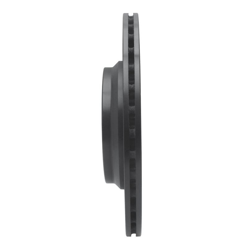 R1 13-19 Mercedes-Benz GL350 Rear Left Drilled & Slotted Black Brake Rotor
