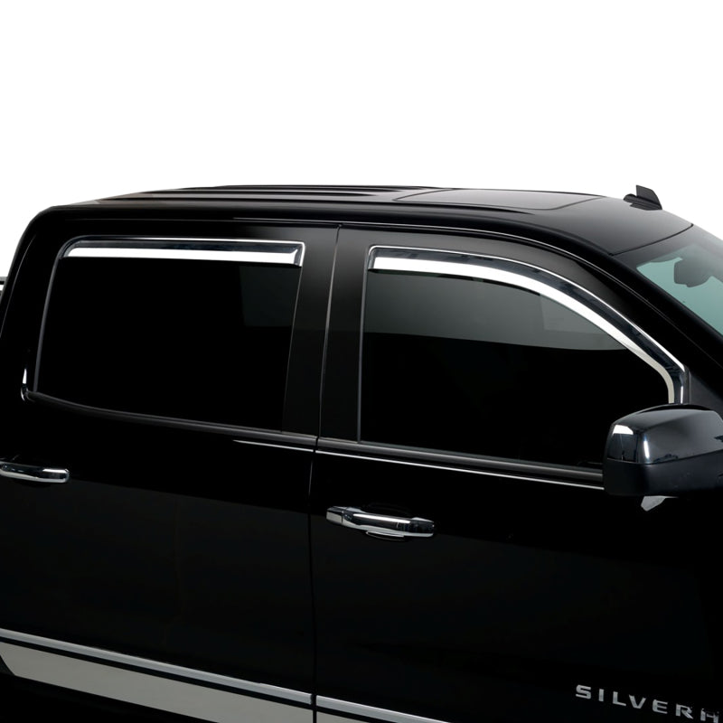 Putco 19-20 Chevy Silverado / GMC Sierra 1500 - Crew Cab (Set of 4) Element Chrome Window Visors