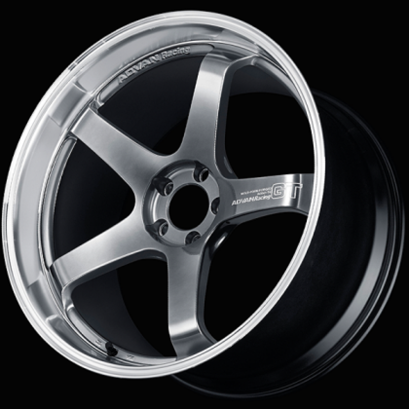 Advan GT Beyond 18x9.5 +38 5x114.3 Machining and Hyper Platinum Black Wheel