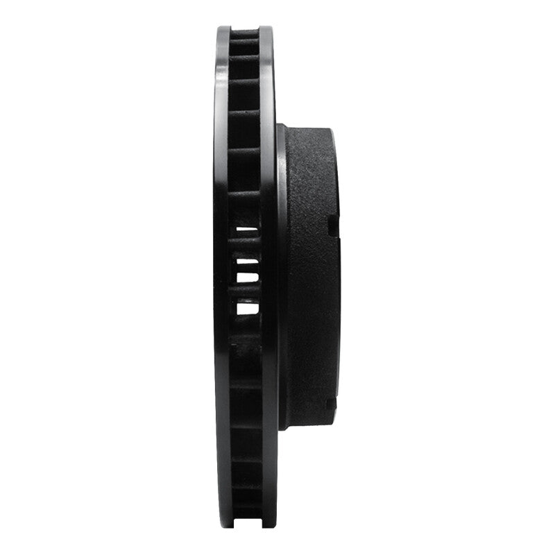 R1 80-93 Dodge W100 Front Right Drilled & Slotted Black Brake Rotor