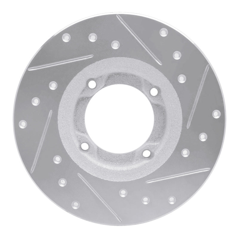 R1 80-82 Toyota Tercel Front Left Drilled & Slotted Silver Brake Rotor
