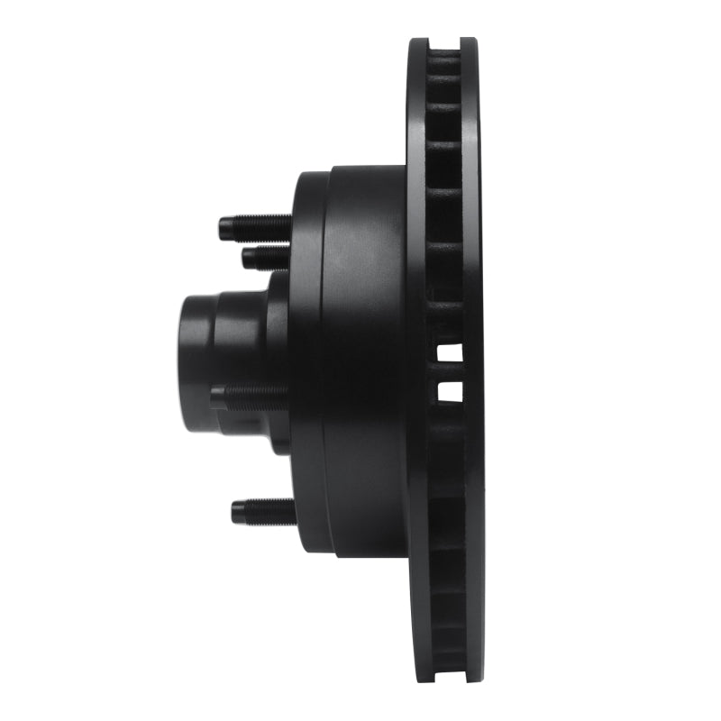 R1 73-93 Ford E-150 Econoline Front Left Drilled & Slotted Black Brake Rotor