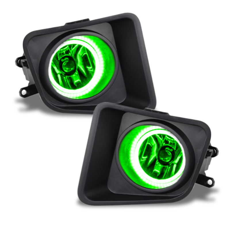 Oracle 14-18 Toyota Tundra LED Fog Light Halo Kit - Green