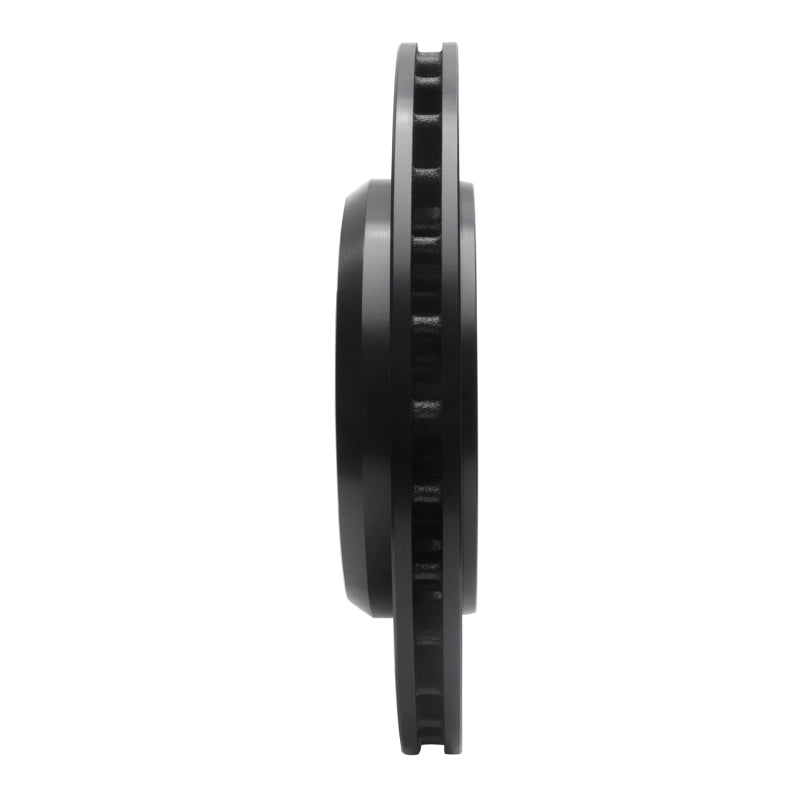 R1 2012-2025 Dodge Durango Rear Left Drilled & Slotted Black Brake Rotor