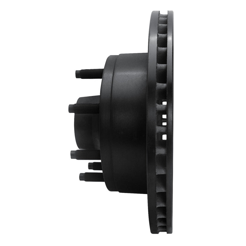 R1 95-07 Ford E-150 Econoline Front Right Drilled & Slotted Black Brake Rotor