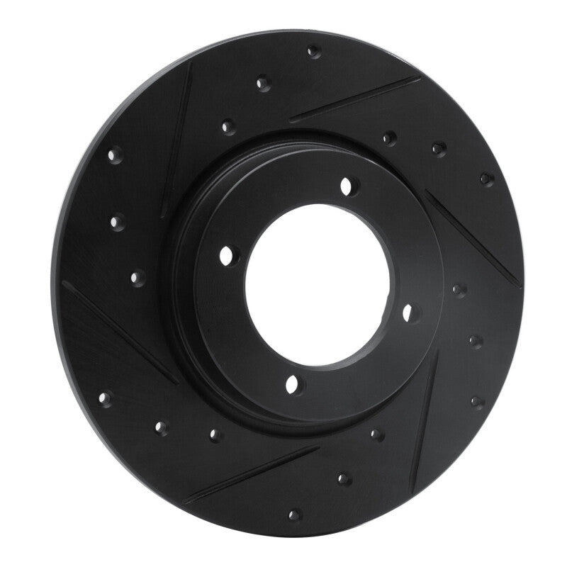 R1 74-84 Ford COURIER (USA/Canada) Front Left Drilled & Slotted Black Brake Rotor