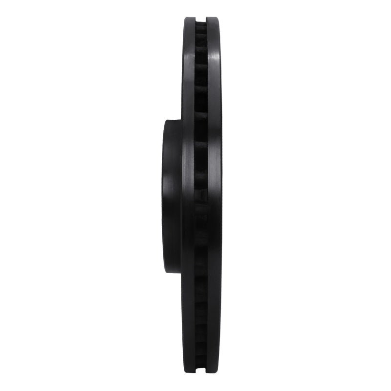 R1 06-13 Audi S3 (Mexico) Front Right Drilled & Slotted Black Brake Rotor