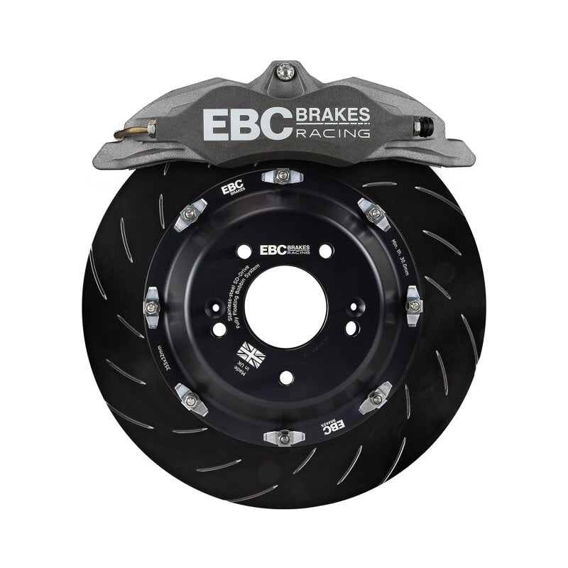 EBC Racing 12-17 Ford Fiesta ST MK7 1.6L Turbo Anodized Apollo-4 Calipers 300mm Rotors Front BBK