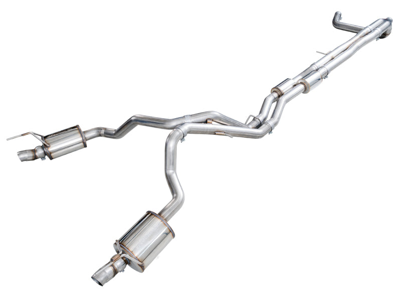 AWE Tuning 2021+ Cadillac Escalade 6.2L ESV 0FG Dual Exit Exhaust System (Reuses OE Tips)