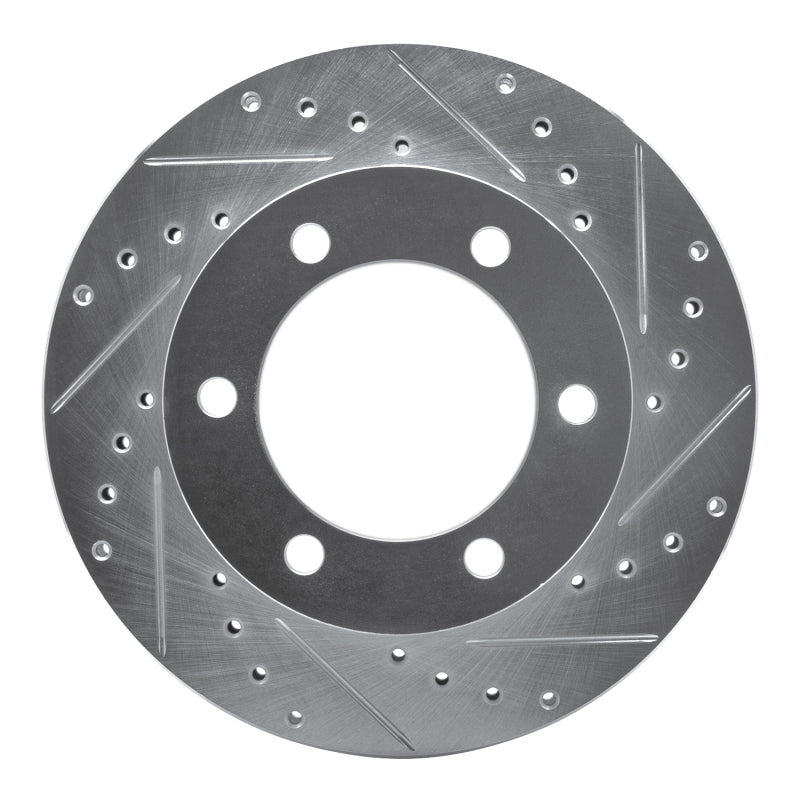 R1 95-04 Toyota 4Runner Front Right Drilled & Slotted Silver Brake Rotor