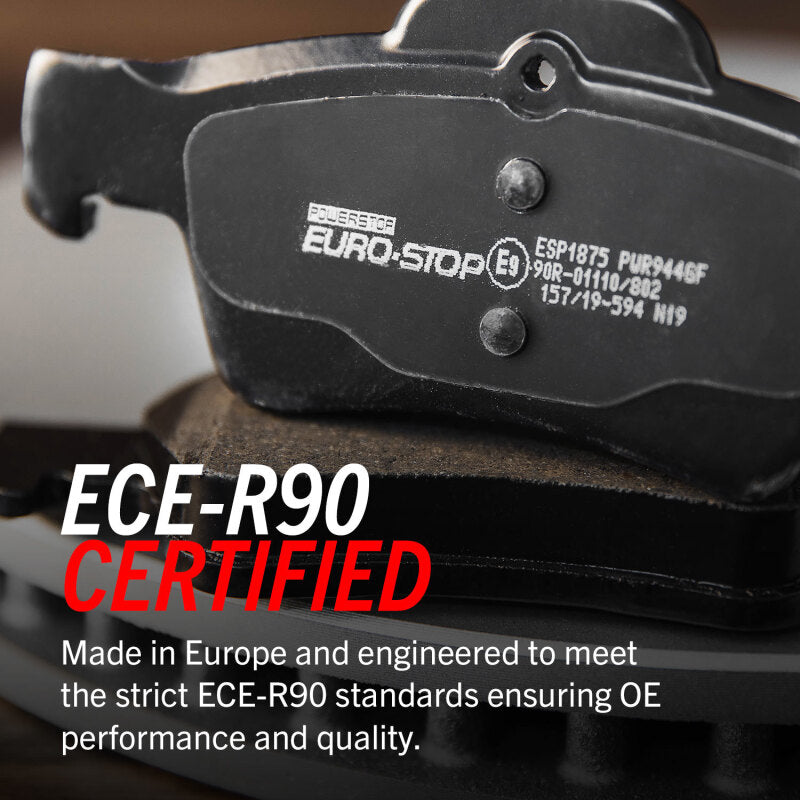 Power Stop 2020 Volkswagen Atlas Cross Sport Euro-Stop ECE-R90 Front Brake Pads