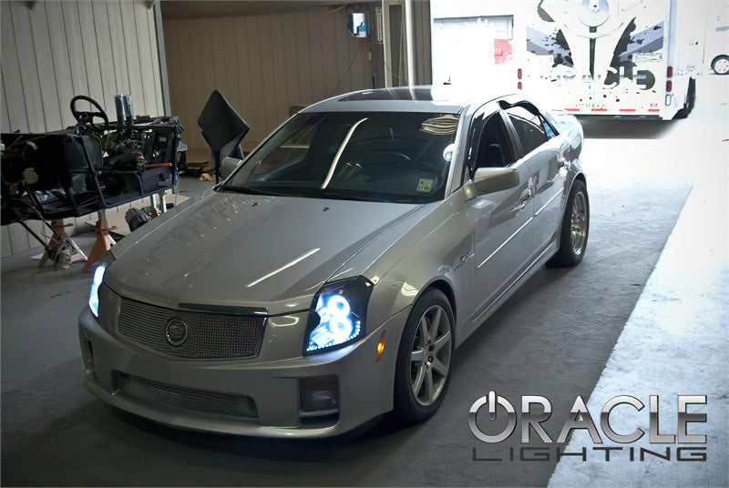 Oracle 03-07 Cadillac CTS LED Headlight Halo Kit - Green