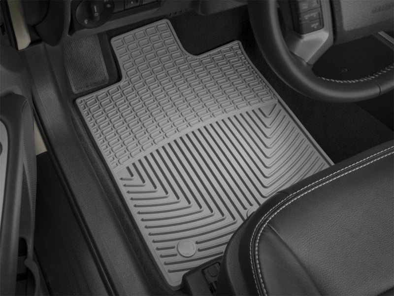 WeatherTech 10+ Lincoln MKZ Front Rubber Mats - Grey