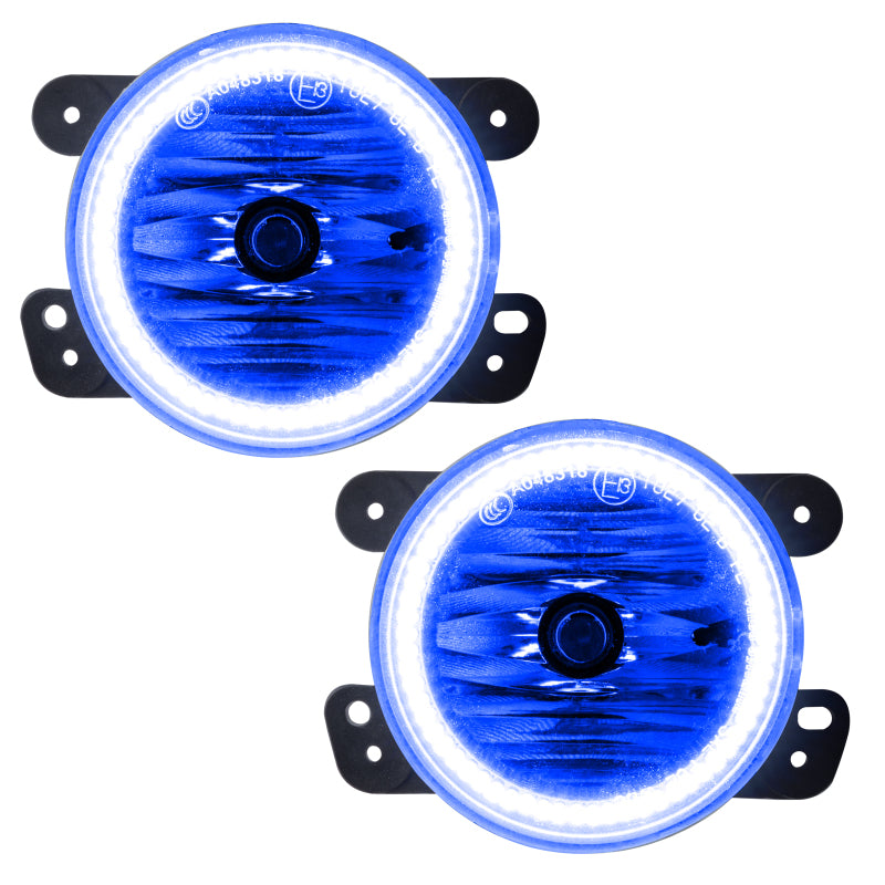 Oracle 07-17 Jeep Wrangler LED Fog Light Halo Kit - Blue