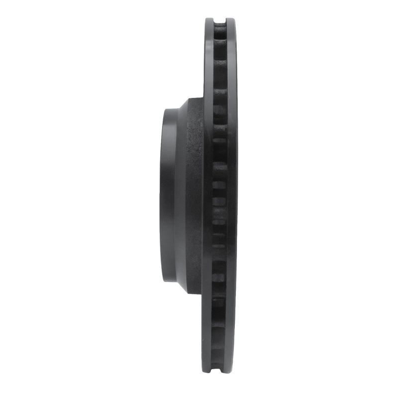 R1 05-23 Chrysler 300 Rear Right Drilled & Slotted Black Brake Rotor