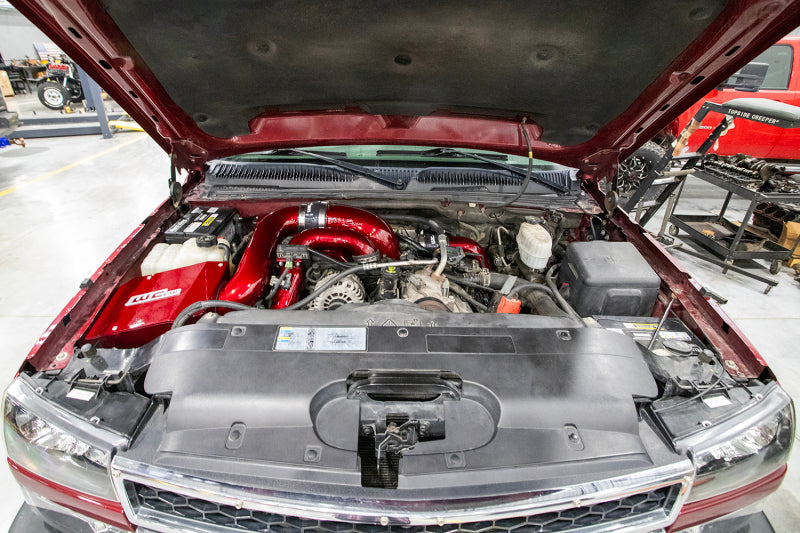 Wehrli 06-07 Chevrolet Duramax 6.6L LBZ Stage 2 High Flow Intake Bundle Kit - WCFab Red