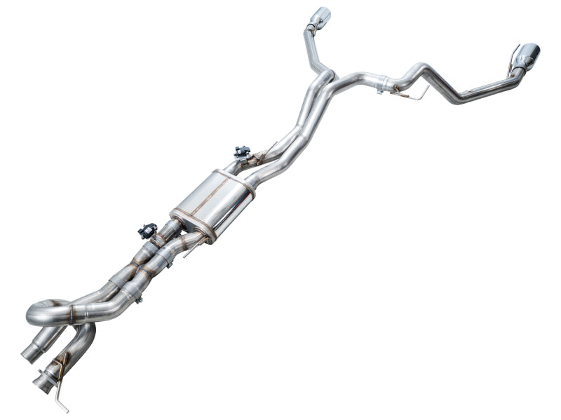AWE 2024+ Ford Ranger Raptor 3.0L Switchpath Cat-Back Exhaust - Chrome Silver Tips
