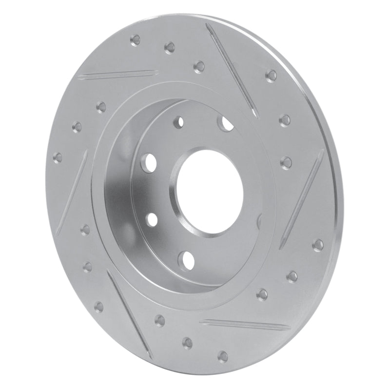 R1 90-93 Mazda Miata Rear Left Drilled & Slotted Silver Brake Rotor