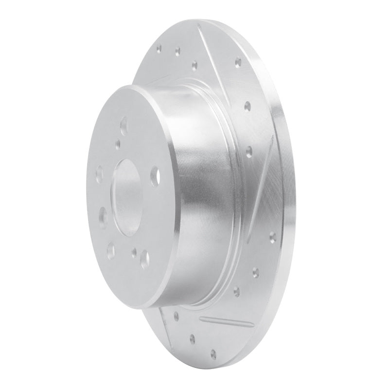 R1 00-04 Toyota Avalon Rear Right Drilled & Slotted Silver Brake Rotor