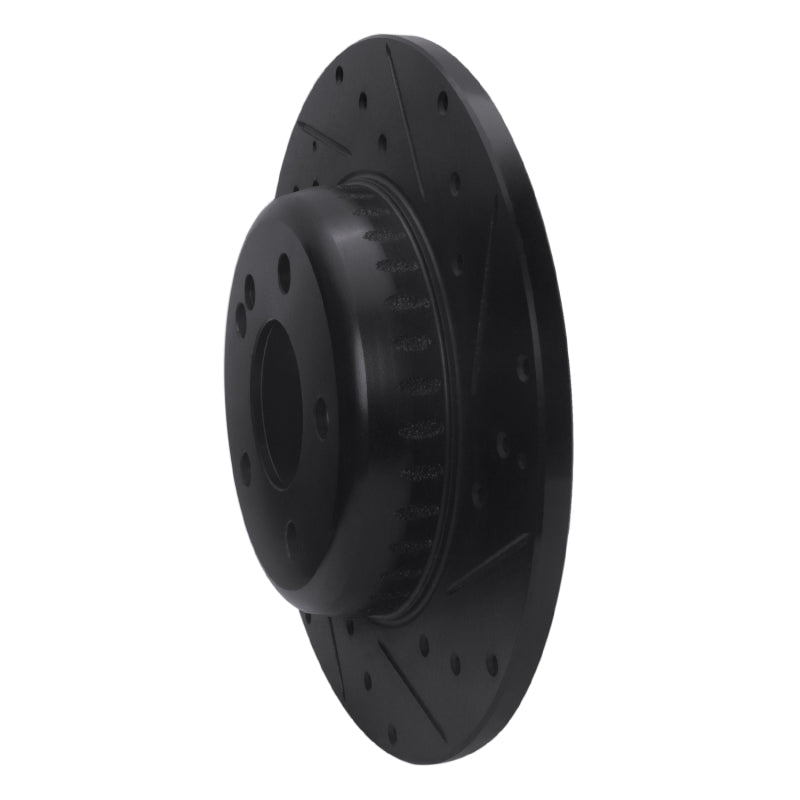 R1 15-21 Mercedes-Benz C180 (Mexico) Rear Right Drilled & Slotted Black Brake Rotor