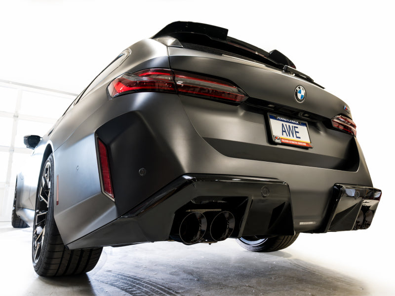 AWE Tuning BMW G90/G99 M5 Track Edition Cat-Back Exhaust - Diamond Black Tips